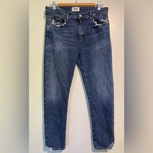 Agolde Toni Straight Leg Jean Distressed Cropped Size 30